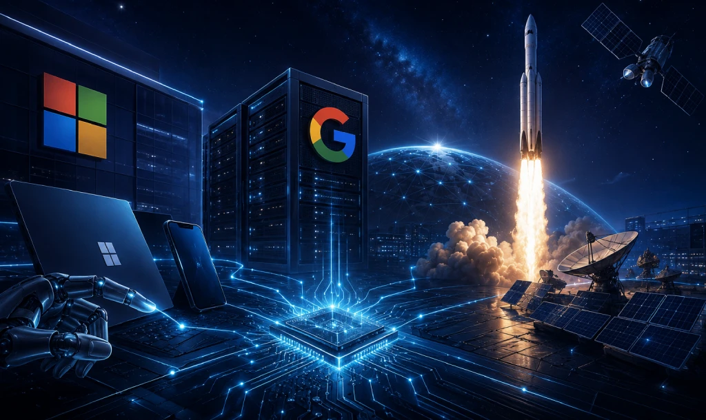 من الواجهة إلى البنية التحتية: لماذا تتحرك Microsoft وGoogle وSpaceX نحو نفس المستقبل؟